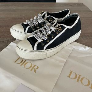 Christian Dior black sneakers size 8